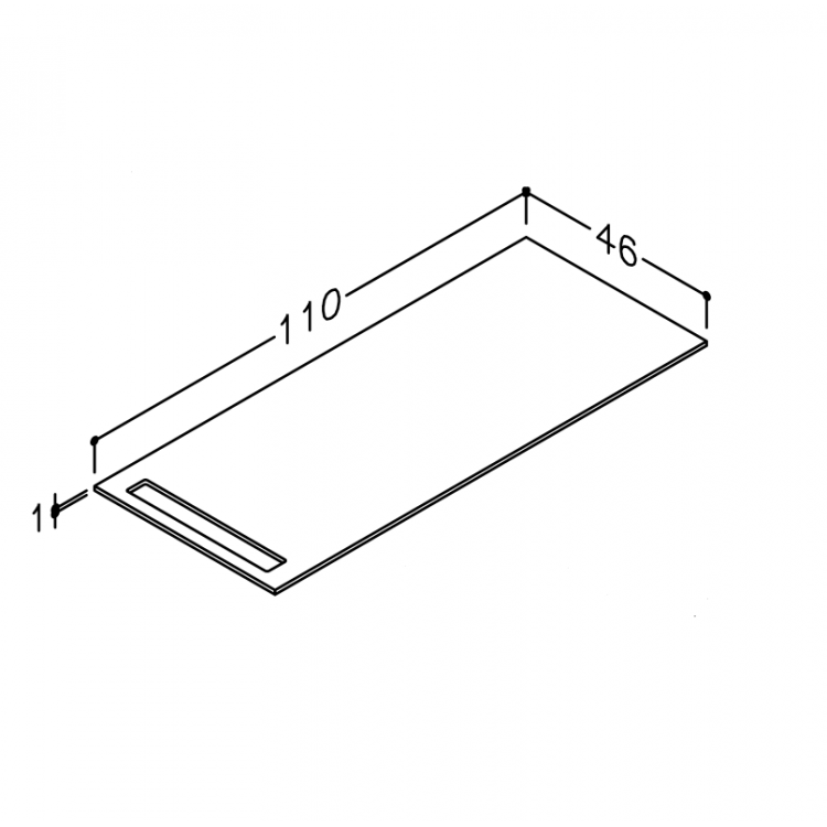 Kame Kompakta HPL darba virsma 120cm, WP-2/10-3/H15 Kame Kompakta HPL darba virsma 120cm, WP-2/10-3/H15