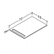 Kame Kompakta HPL darba virsma 70cm, WP-1/6-3/H12 Kame Kompakta HPL darba virsma 70cm, WP-1/6-3/H12