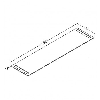 Kame Kompakta HPL darba virsma 180cm, WP-2/16-3/H11