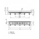 HACO Душевой канал PLZS 850 MM, 850mm HACO Душевой канал PLZS 850 MM, 850mm
