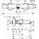 Hansgrohe Ecostat Comfort Vannas/dušas termostats, 13114670 Hansgrohe Ecostat Comfort Vannas/dušas termostats, 13114670