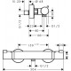 Hansgrohe Ecostat Comfort Dušas termostats, hroms 13116670 Hansgrohe Ecostat Comfort Dušas termostats, hroms 13116670