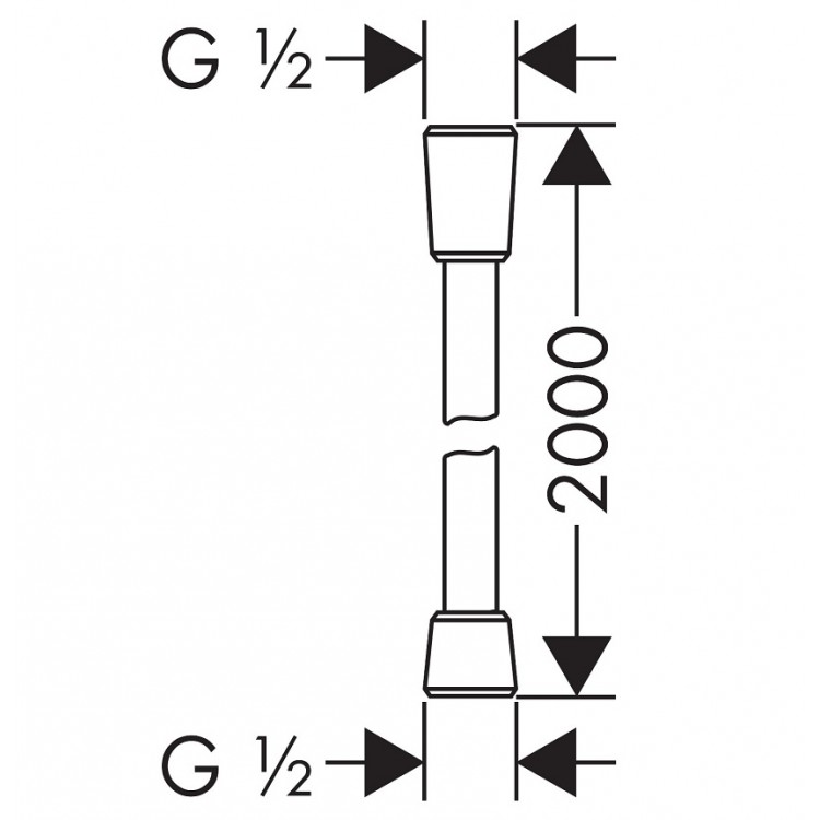 Hansgrohe Isiflex Dušas šļūtene 2.00m, 28274000