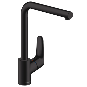 Virtuves Izlietnes maisītājs Hansgrohe Focus M41 280 1jet, matēts melns