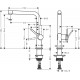 Hansgrohe Talis M54 Virtuves jaucējkrāns, 72840670 Hansgrohe Talis M54 Virtuves jaucējkrāns, 72840670