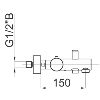 HERZ-FRESH Термостат для ванны и душа, хром UH00339