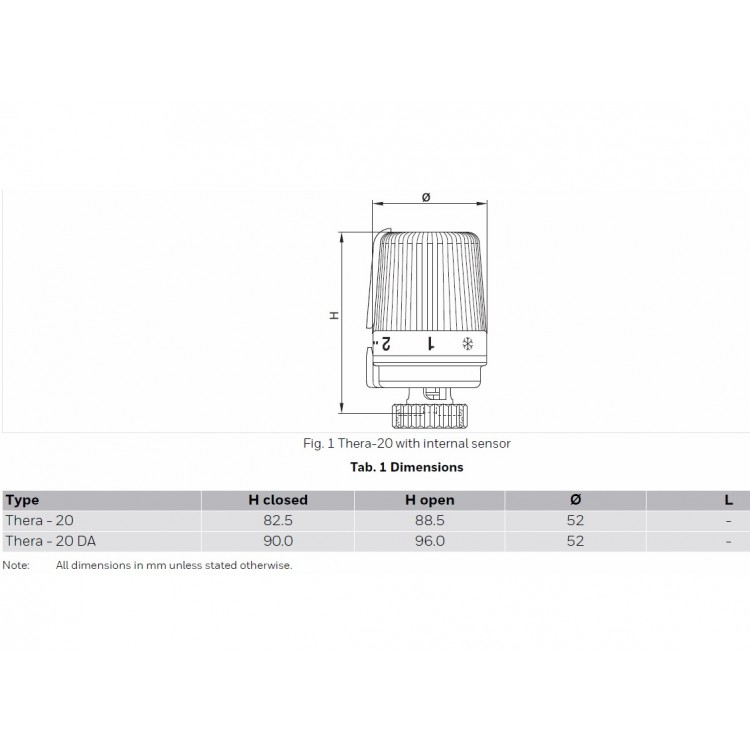 Honeywell Termoregulatora galva Thera-20 TRV, 1004715 Honeywell Termoregulatora galva Thera-20 TRV, 1004715
