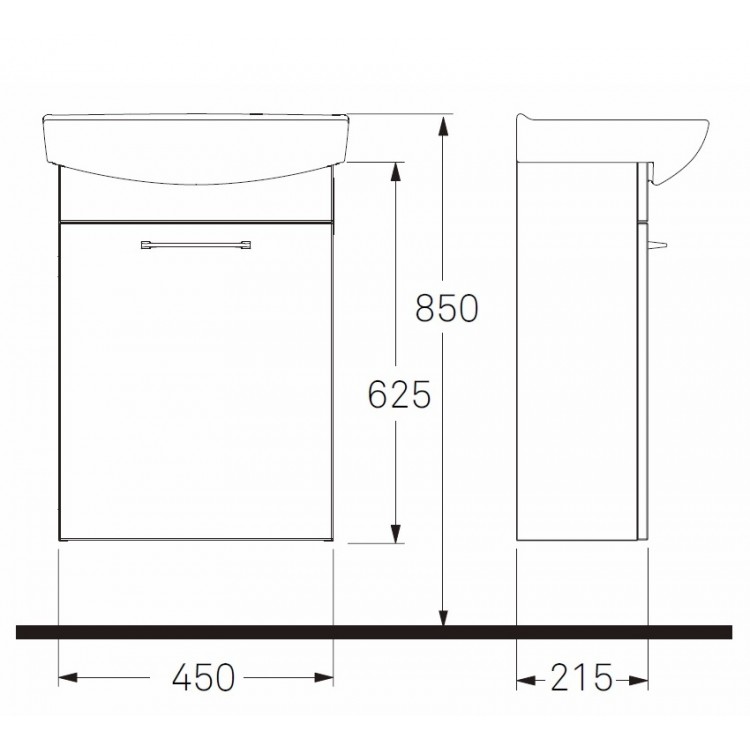 IFO Inspira Skapītis ar izlietni 50cm, 42332 IFO Inspira Skapītis ar izlietni 50cm, 42332