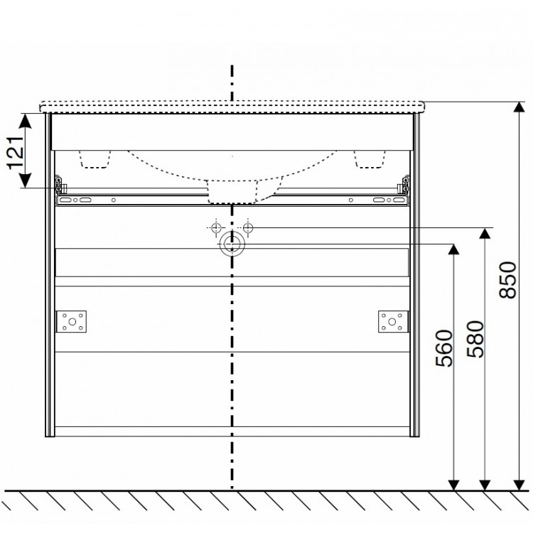 IFO Sense Skapītis ar izlietni 90cm, 47383 IFO Sense Skapītis ar izlietni 90cm, 47383