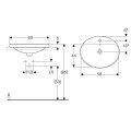 VariForm Раковина встраиваемая 60x48см, 500.724.01.2