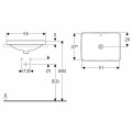 VariForm Раковина встраиваемая 55x40см, 500.736.01.2
