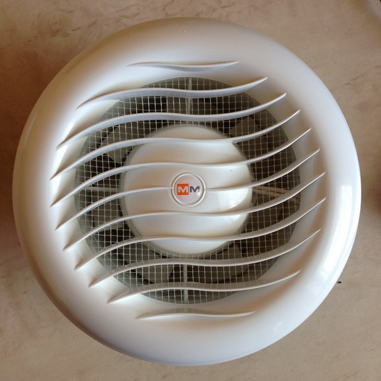 MMotors JSC Ventilators saunām, pirtīm +140C MMS 120v D120,balts MMotors JSC Ventilators saunām, pirtīm +140C MMS 120v D120,balts