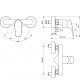 Ideal Standard Ceraflex Dušas jaucējkrāns, hroms B1720AA Ideal Standard Ceraflex Dušas jaucējkrāns, hroms B1720AA