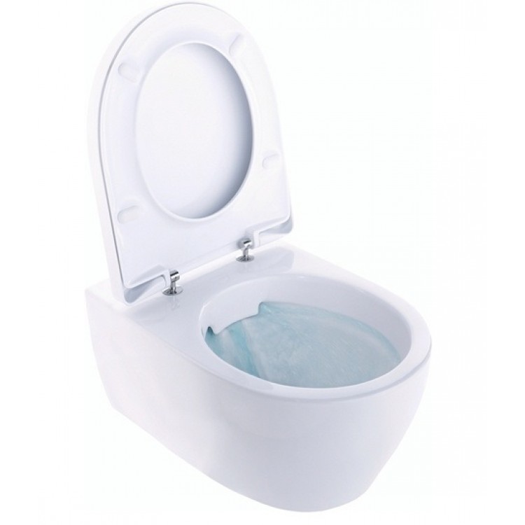Geberit iCON Rimfree Piekaramais WC pods ar Soft Close vāku Geberit iCON Rimfree Piekaramais WC pods ar Soft Close vāku