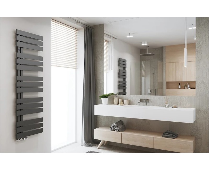 Instal Projekt Dvieļu žāvētājs Nameles 400x1824mm, melns