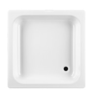 Dušas paliktnis Jika Sofia, 800x800 mm, balts tērauda AntiSlip!
