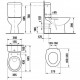JIKA Zeta WC pods ar vāku, 25396/93271 JIKA Zeta WC pods ar vāku, 25396/93271