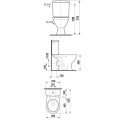 JIKA Lyra Plus WC горизонтальный выпуск c сиденьем 826386/893380