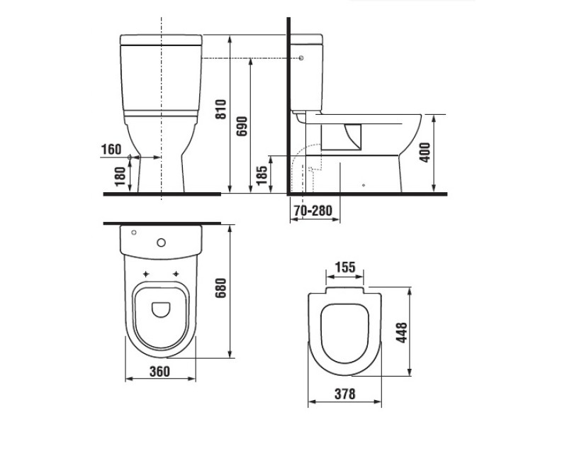 JIKA MIO WC унитаз, 823716/827712