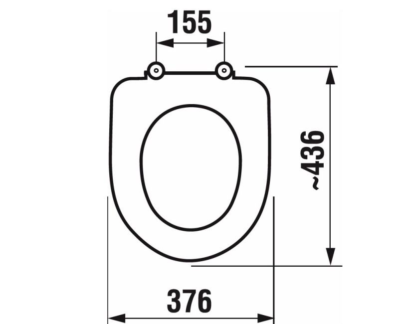 Крышка для унитаза Jika Deep (Olymp), Soft Close , (круглая), белая