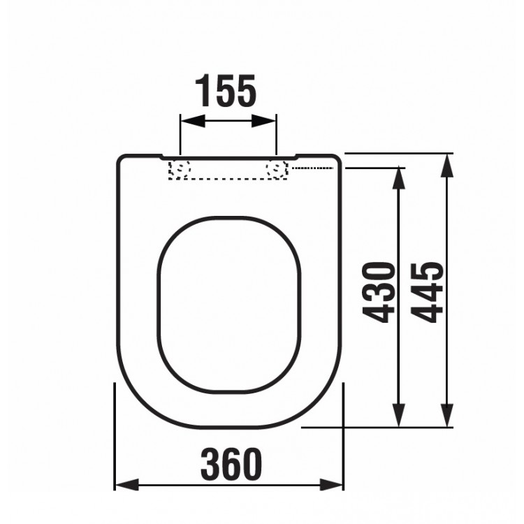 JIKA DEEP WC poda vāks, H8936103000631 JIKA DEEP WC poda vāks, H8936103000631