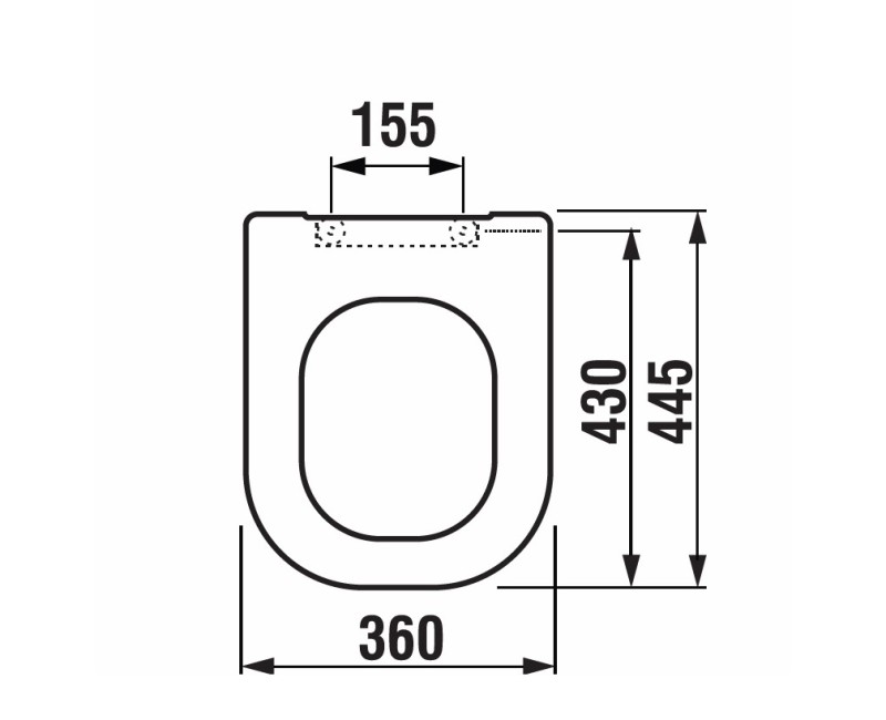 JIKA DEEP WC крышка, H8936103000631