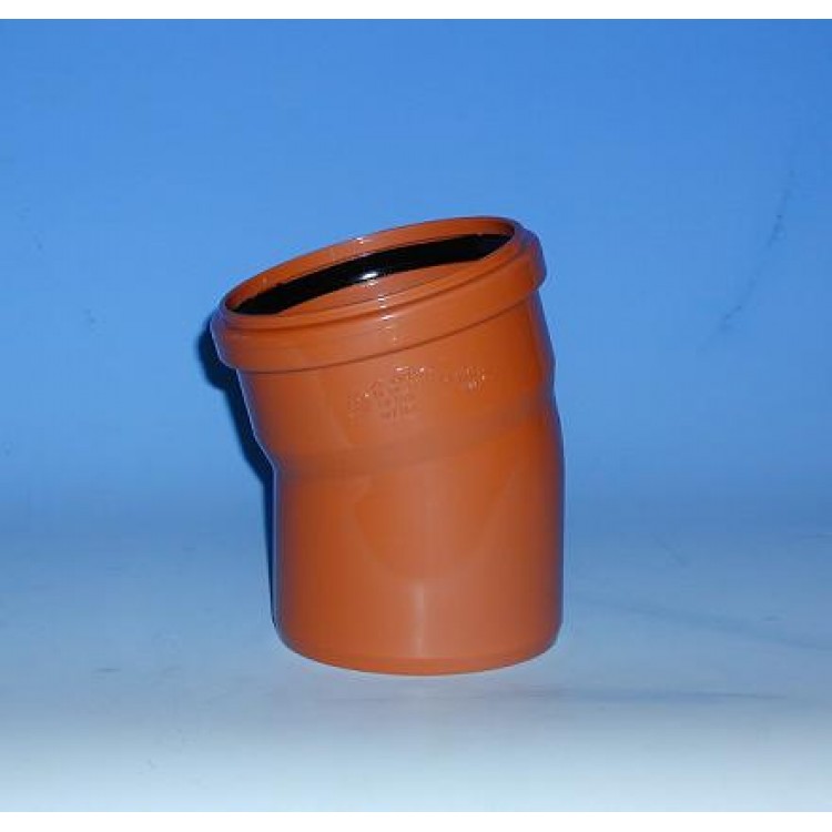 PVC Ārdarbu kanalizācijas līkums DN160 15° PVC Ārdarbu kanalizācijas līkums DN160 15°