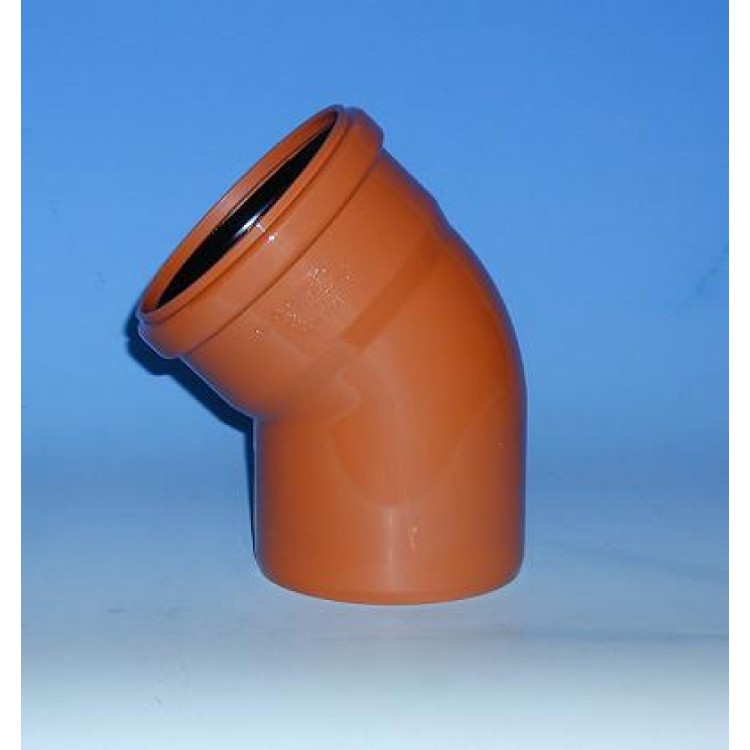 PVC Ārdarbu kanalizācijas līkums DN250 45° PVC Ārdarbu kanalizācijas līkums DN250 45°