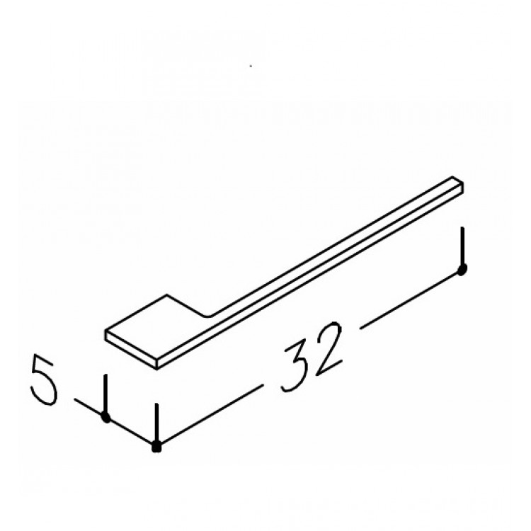 KAME Dvieļu turētājs 32 cm, hroms ACH110 KAME Dvieļu turētājs 32 cm, hroms ACH110