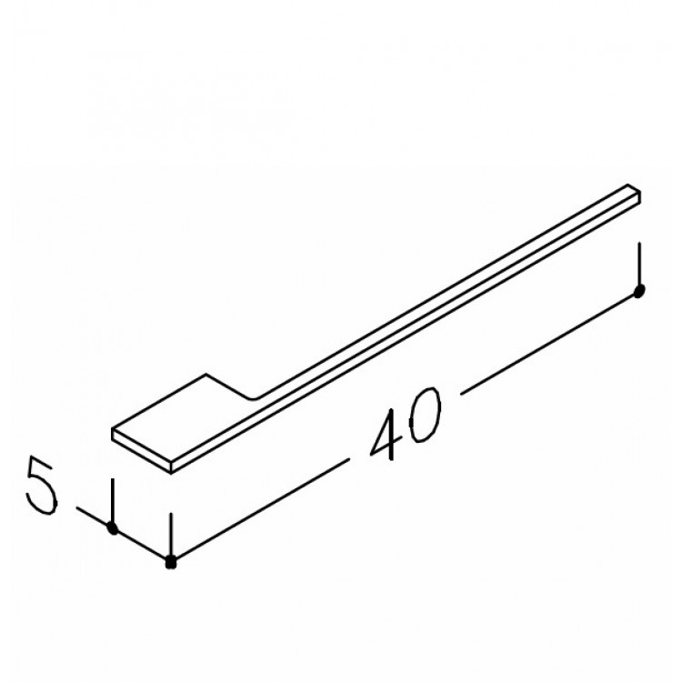 KAME Dvieļu turētājs 40 cm, hroms ACH111 KAME Dvieļu turētājs 40 cm, hroms ACH111