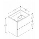 Kame DUET Шкафчик под раковину 50cm, BU/5-2DR/D1 Kame DUET Шкафчик под раковину 50cm, BU/5-2DR/D1