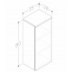 Kame GAMA/DUET Sienas skapis 80x35cm, SU/35-1/10 Kame GAMA/DUET Sienas skapis 80x35cm, SU/35-1/10