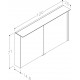 KAME Exclusive LOFT Spoguļskapītis 120x71 cm, MD3DML/120-70/D02-LFT KAME Exclusive LOFT Spoguļskapītis 120x71 cm, MD3DML/120-70/D02-LFT