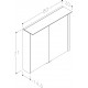 KAME Exclusive LOFT Шкафчик с зеркальными дверцами 60x71 cm, MC3DML/60-70/D02-LFT KAME Exclusive LOFT Шкафчик с зеркальными дверцами 60x71 cm, MC3DML/60-70/D02-LFT