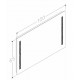KAME COMO Spogulis ar integrēto apgaismojumu 100cm, MITG/100-65 KAME COMO Spogulis ar integrēto apgaismojumu 100cm, MITG/100-65