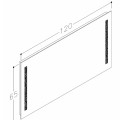 KAME COMO Зеркало с интегрированным освещением 120cm, MITG/120-6