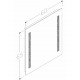 KAME COMO Spogulis ar integrēto apgaismojumu 60cm, MITG/60-65 KAME COMO Spogulis ar integrēto apgaismojumu 60cm, MITG/60-65