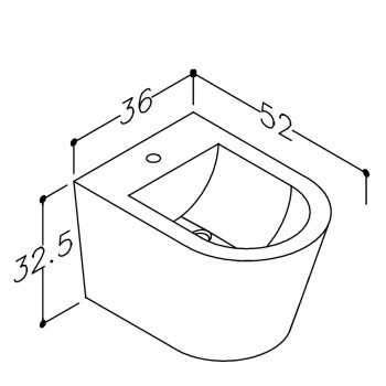 Kame BELBO Piekaramais Bidē, W641 OUTLET
