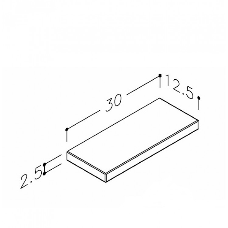 KAME Vannas istabas plaukts 30cm, ASH30/D1 KAME Vannas istabas plaukts 30cm, ASH30/D1