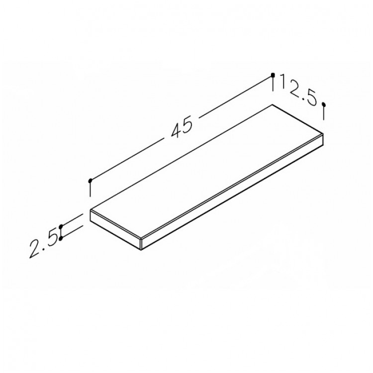 IZP KAME Vannas istabas plaukts 45cm, ASH45/3 IZP KAME Vannas istabas plaukts 45cm, ASH45/3