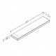 IZP KAME Vannas istabas plaukts 60cm, ASH60/10 IZP KAME Vannas istabas plaukts 60cm, ASH60/10