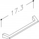KAME Mēbeļu rokturis 17.3 cm, H9/173MCH KAME Mēbeļu rokturis 17.3 cm, H9/173MCH