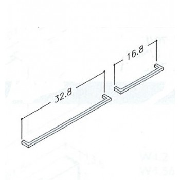 KAME Ручка для шкафчика 16.8 см, H11/160BR