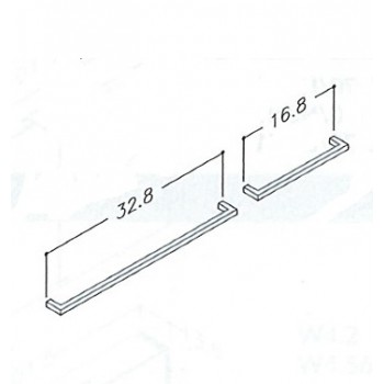 KAME Mēbeļu rokturis 16.8cm, H11/160CH