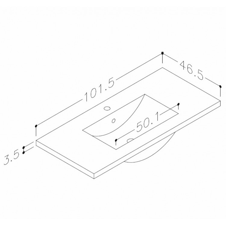 Kame Terra Skapītis zem izlietnes 100cm, BU/10-3DR/D1F2 Kame Terra Skapītis zem izlietnes 100cm, BU/10-3DR/D1F2