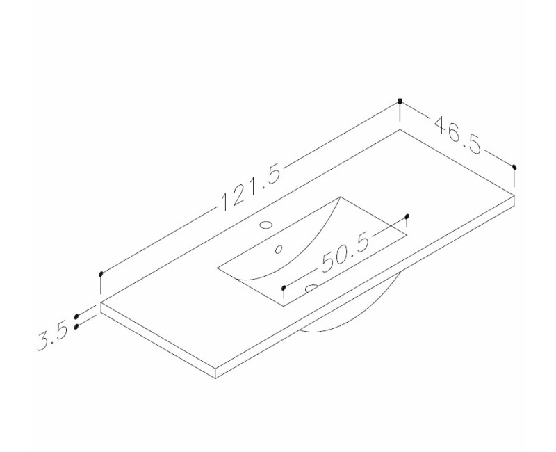 Kame Terra Шкафчик под раковину 120cm, BUD/12-3DR/D1F2