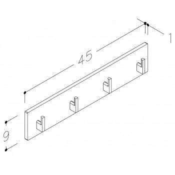 Kame Pakaramais ar 4 āķiem, AC1602-45/H11