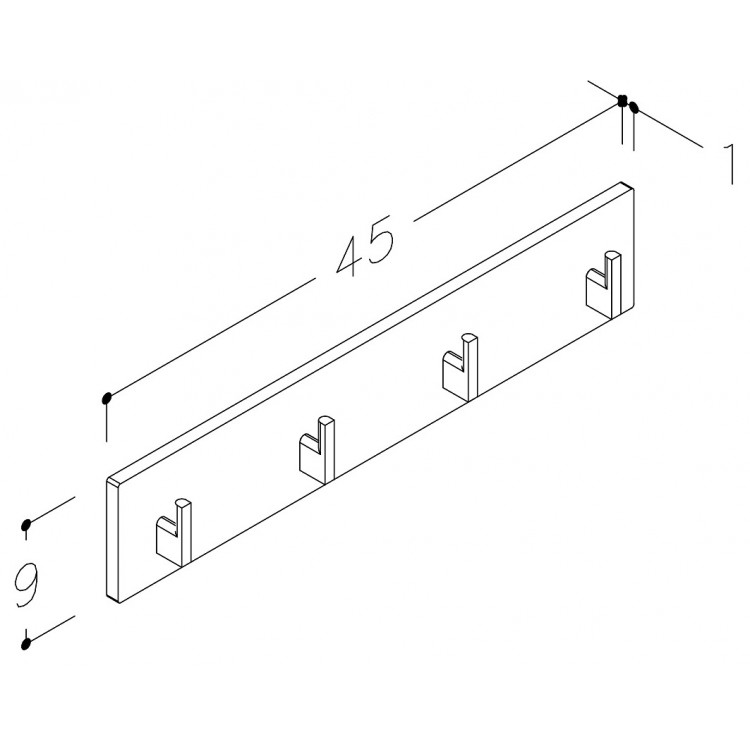 Kame Pakaramais ar 4 āķiem, AC1602-45/H15