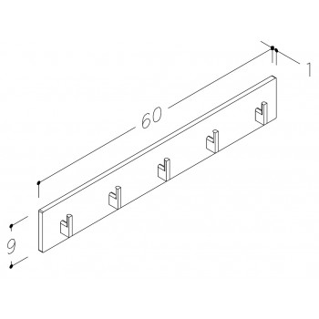 Kame Pakaramais ar 5 āķiem, AC1602-60/H12