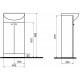 KOLO SOLO шкафчик с раковиной 400mm 79001 KOLO SOLO шкафчик с раковиной 400mm 79001